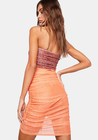 Skinny Dipping Ruched Mini Dress