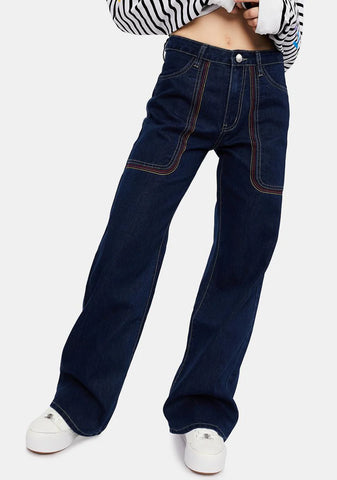 Rockin' Around Wide Leg Jeans