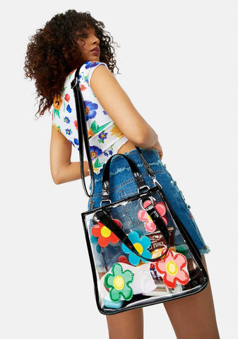 Diggin' Ur Stems Floral Tote Bag