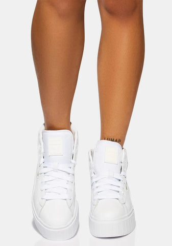 White Mayze Mid Sneakers