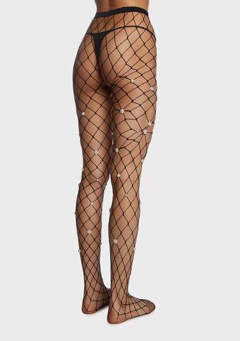 Onyx Stay Classy Fishnet Tights