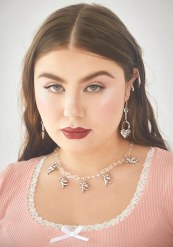 Angel Love Acrylic Necklace