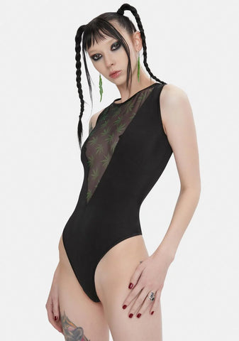 Hot Boxed Mesh Plunge Teddy