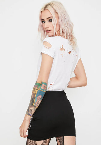 Wicked Cash Strapped Mini Skirt