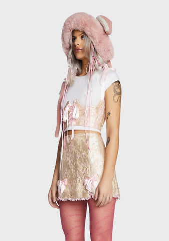 High Class Heiress Brocade Underbust Corset