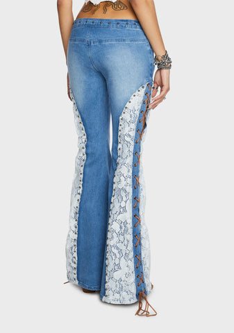 Scorched Summer Flared Jeans