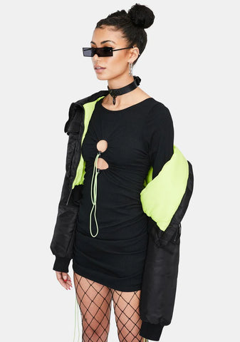 Brittney Cut-Out Mini Dress