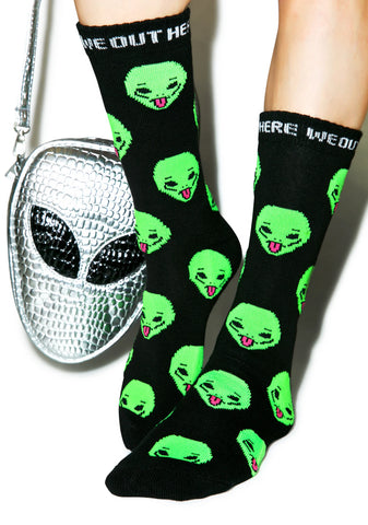 We Out Here Crew Socks