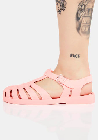 Light Pink Possession Jelly Sandals