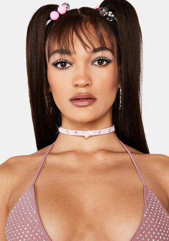 Do As I Say Rhinestone Choker