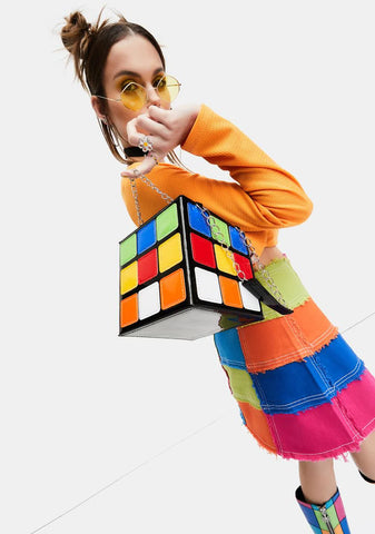 Can't Solve Me Rubik's Cube Handbag