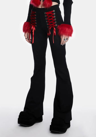 Hot Bloodline Lace Up Leggings