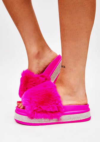 Diva Minto Rhinestone Slides