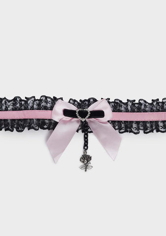 Sweet Sanctimony Bow Choker