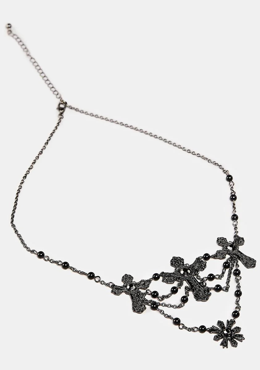 Send Your Blessings Cross Necklace