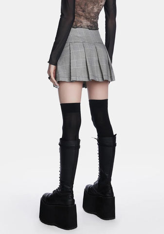 Plaid Rave Mini Skirt