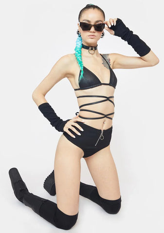 Lights Down Low Wrap Bra