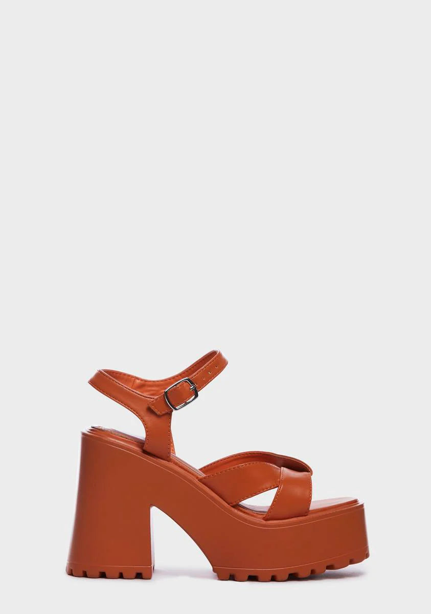 Amber Someday I'll Rise Platform Heels