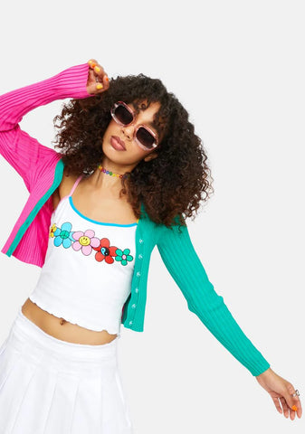 Tied Together Daisy Chain Crop Tank