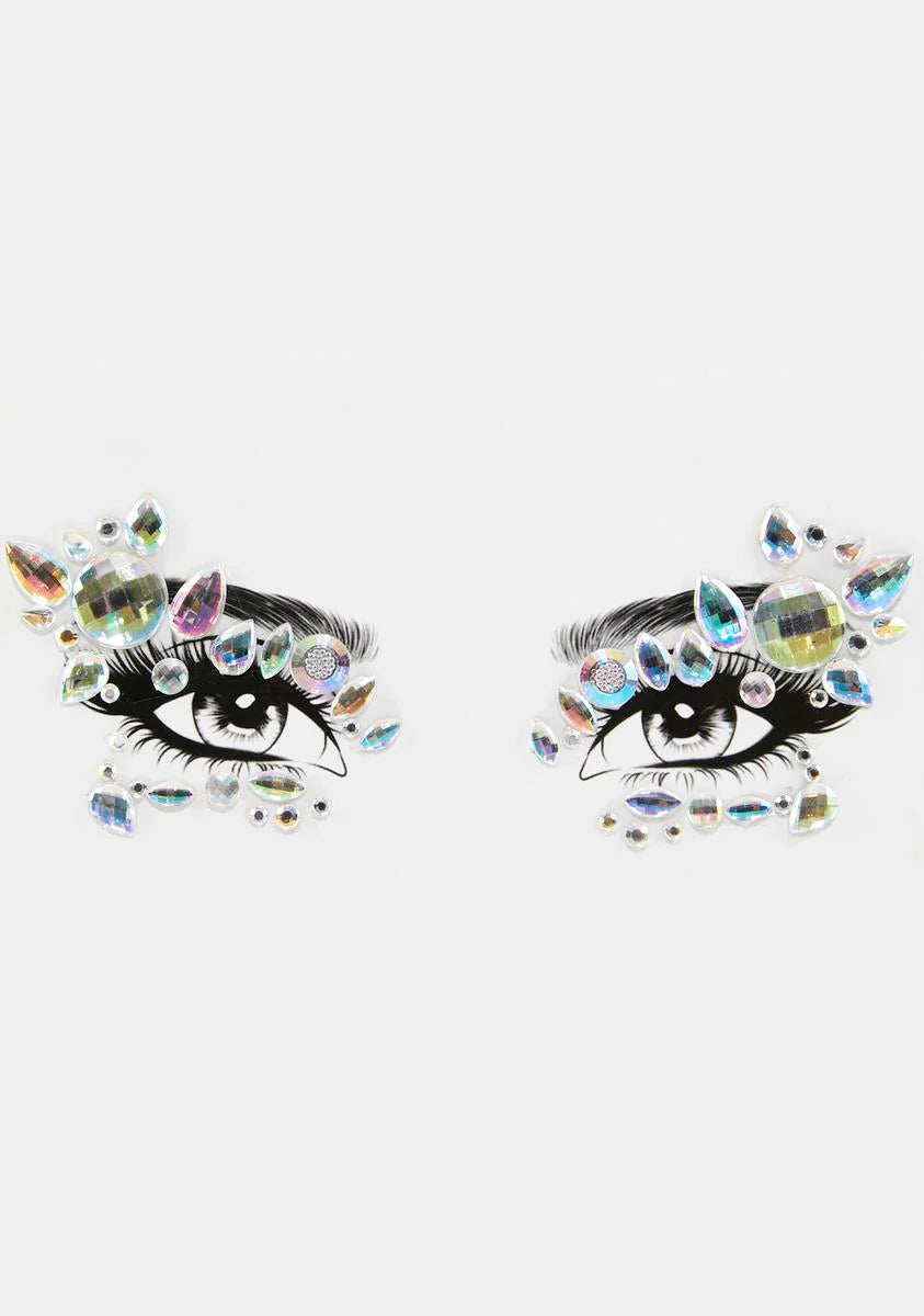 Iridescent Make Me Famous Eye Stickers
