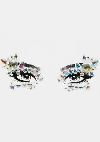 Iridescent Make Me Famous Eye Stickers