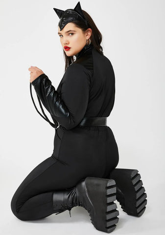 Wild Purrfect Predator Catsuit Set