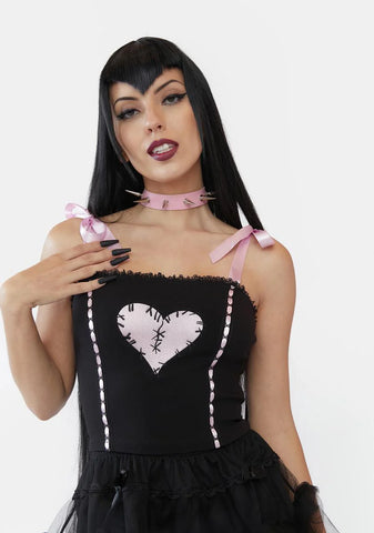 Love Hurts Embroidered Tank Top