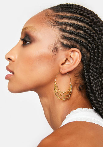 Love Can Be Deadly Hoop Earrings