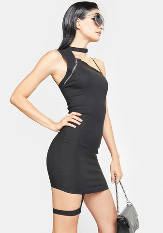 Spoke Of Alarm Bodycon Mini Dress