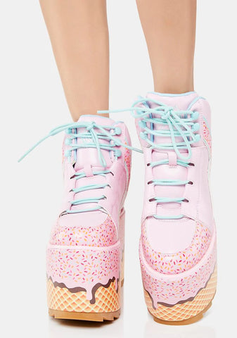 Qozmo Ice Cream Platform Sneakers