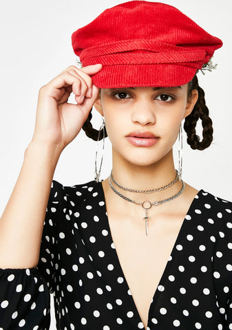 Cherry Blossom Cordurory Hat