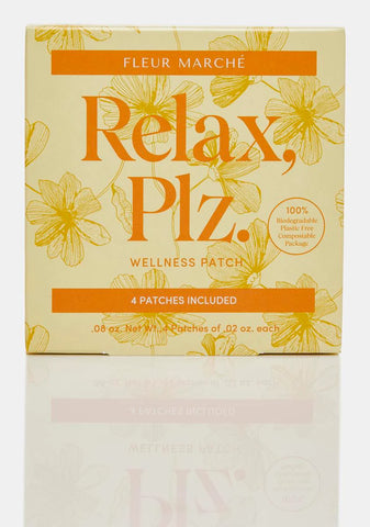 Relax, Plz. 4-Pack Botanical Patches