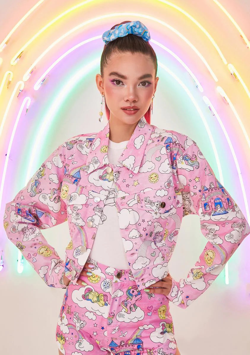 Divine Skies Twill Trucker Jacket