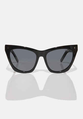 Lexi Black Cat Eye Sunglasses