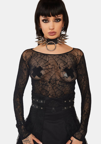 Taking Over Me Mesh Top