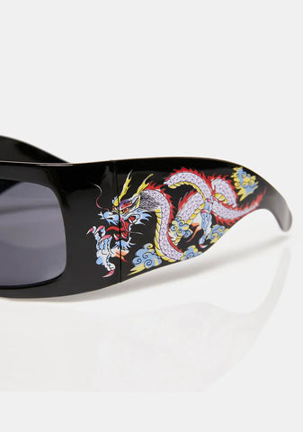 Black Dragon Tattoo Sunglasses