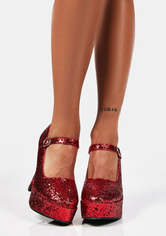 Chunky Mary Jane Heels