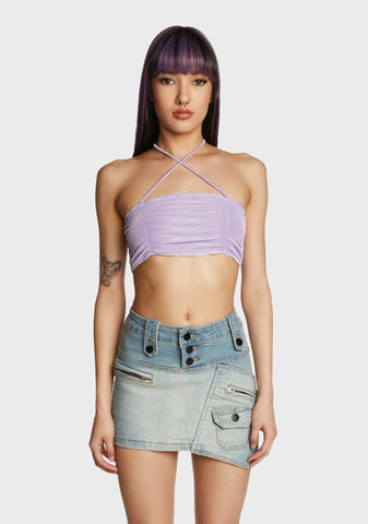 Dainty Illusion Halter Top