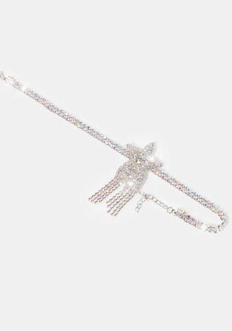 Make A Wish Rhinestone Choker