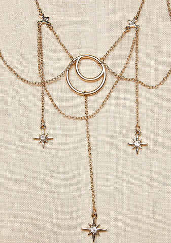Shoot For The Moon Layered Choker