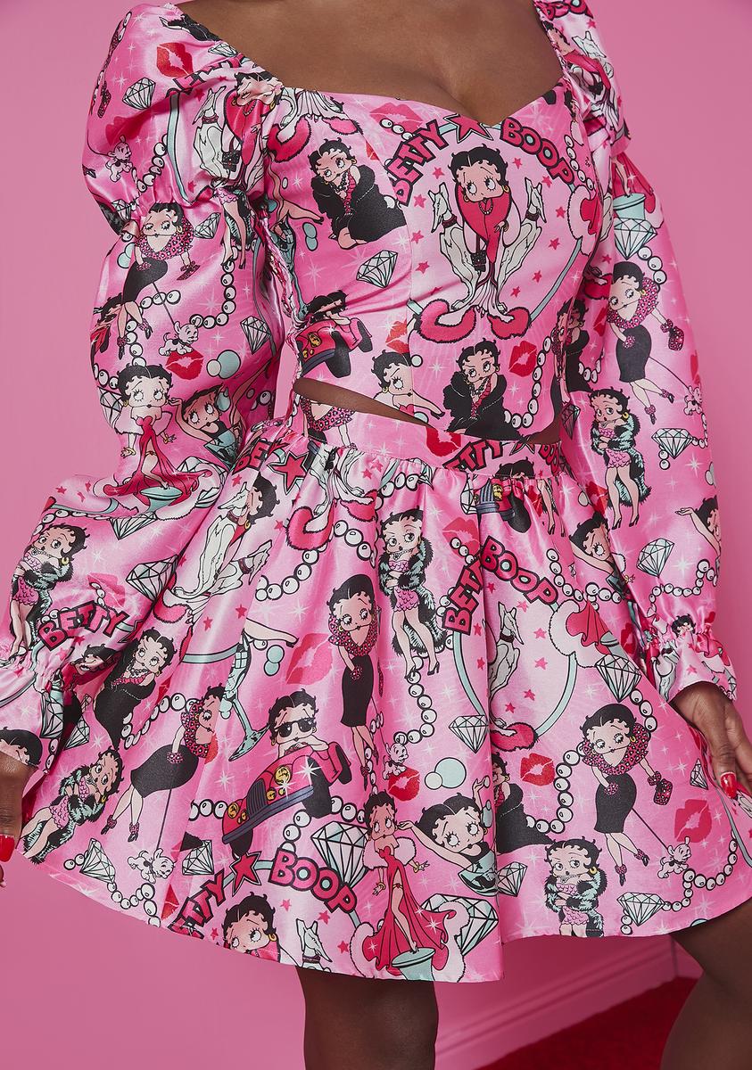 Sweet Catch A Kitten Mini Skirt