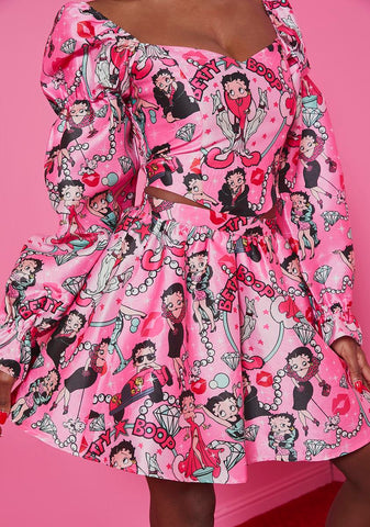 Sweet Catch A Kitten Mini Skirt