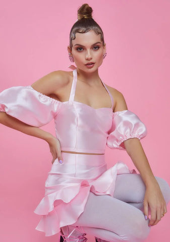 Twilight Soiree Puff Sleeve Top