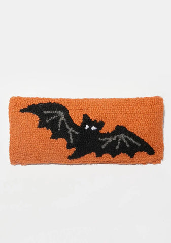 Bat Hooked Pillow