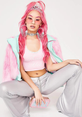 That'z Hot Lace-Up Crop Top