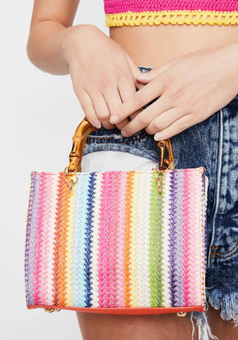 Tropical Mode Straw Bag