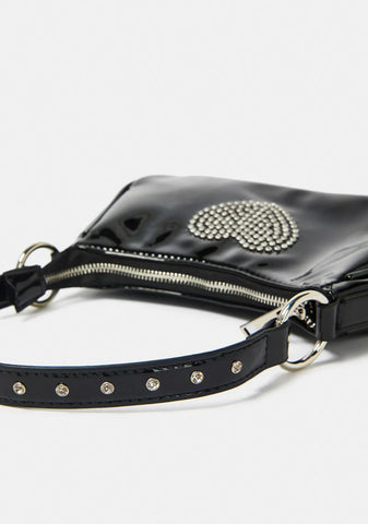 Midnight Bling Breakup Rhinestone Purse