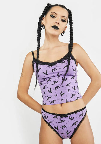 Twilight Bat Behavior Lingerie Set