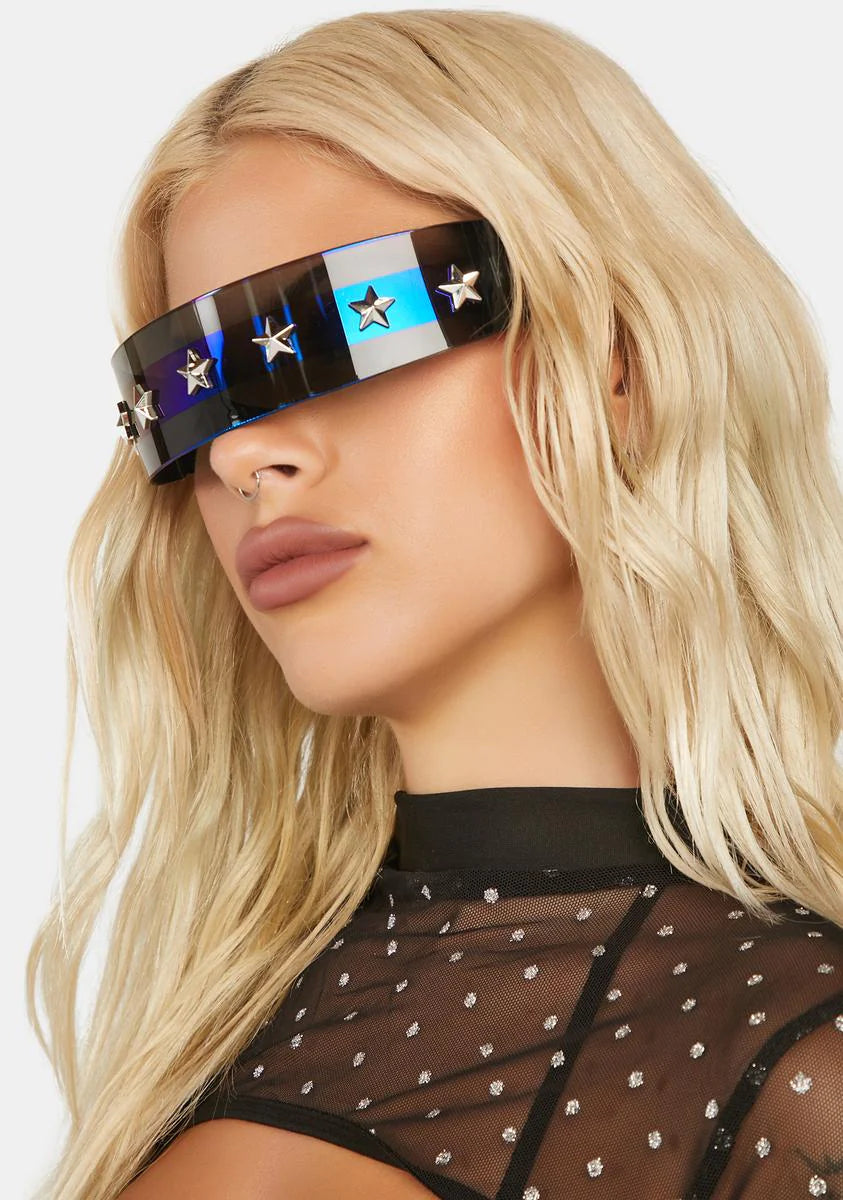 Dark Cyber Starlight Shield Sunglasses