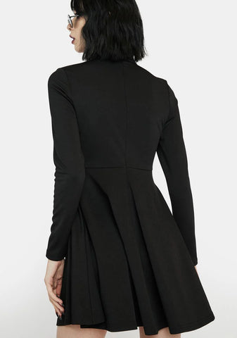 Drawstring Sun Swing Dress